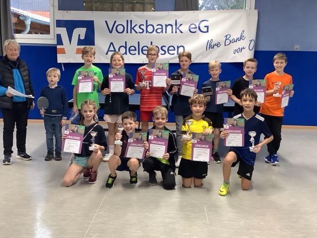 Die Teilnehmer der Minimeisterschaften des SC Günthersen 2023 Minimeisterschaften des SC Günthersen 2023